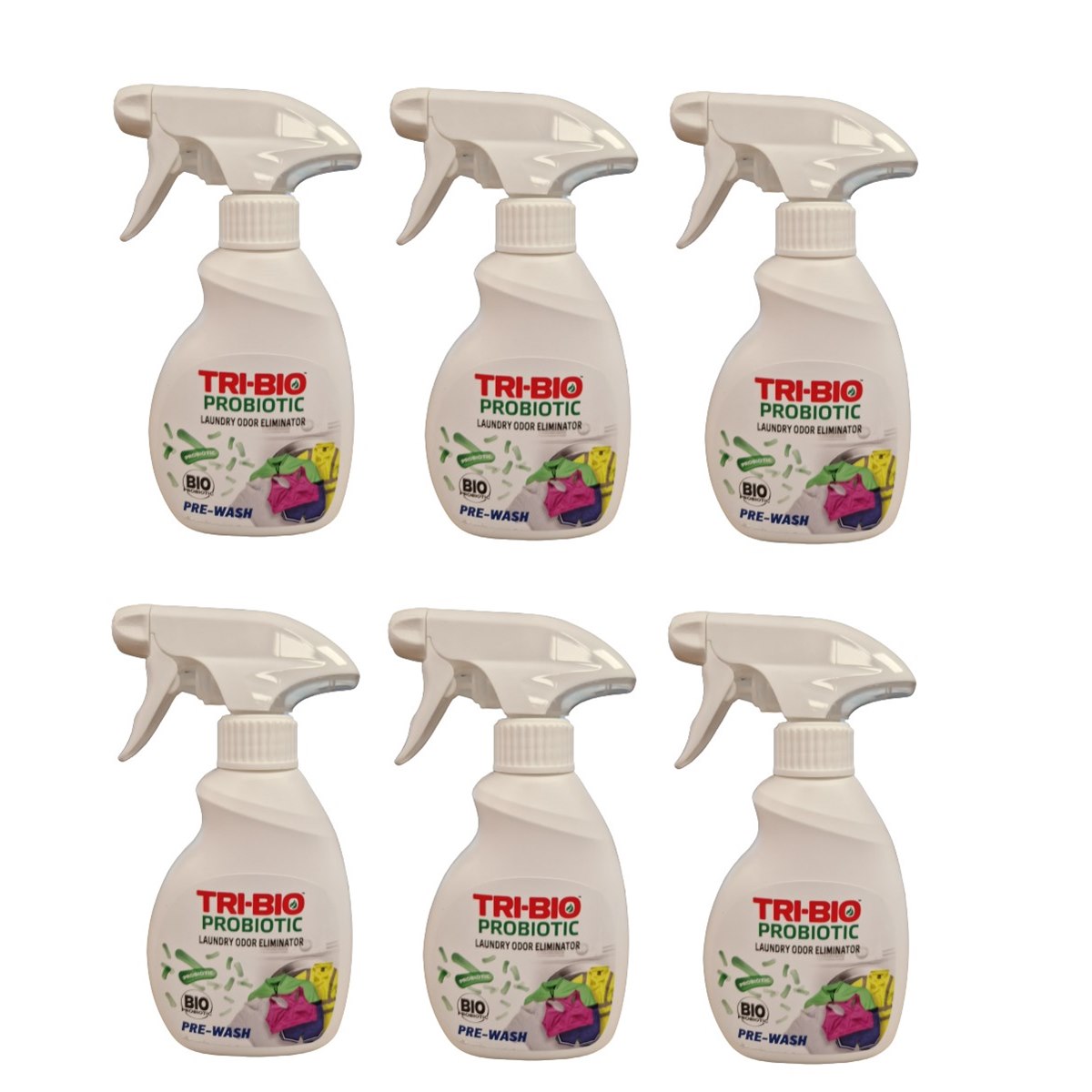 Case of 6 x TRI-BIO Probiotic Laundry Odour Eliminator 7.5oz