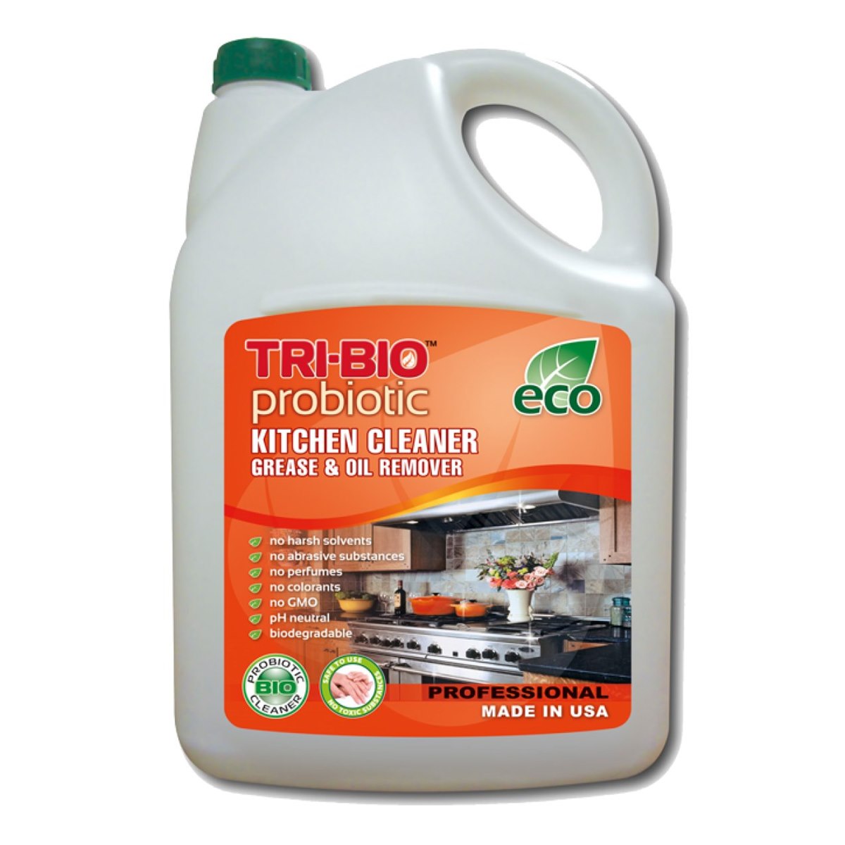 Tri-Bio Eco Probiotic Kitchen Cleaner Degreaser Spray Refill 4.4 Litre