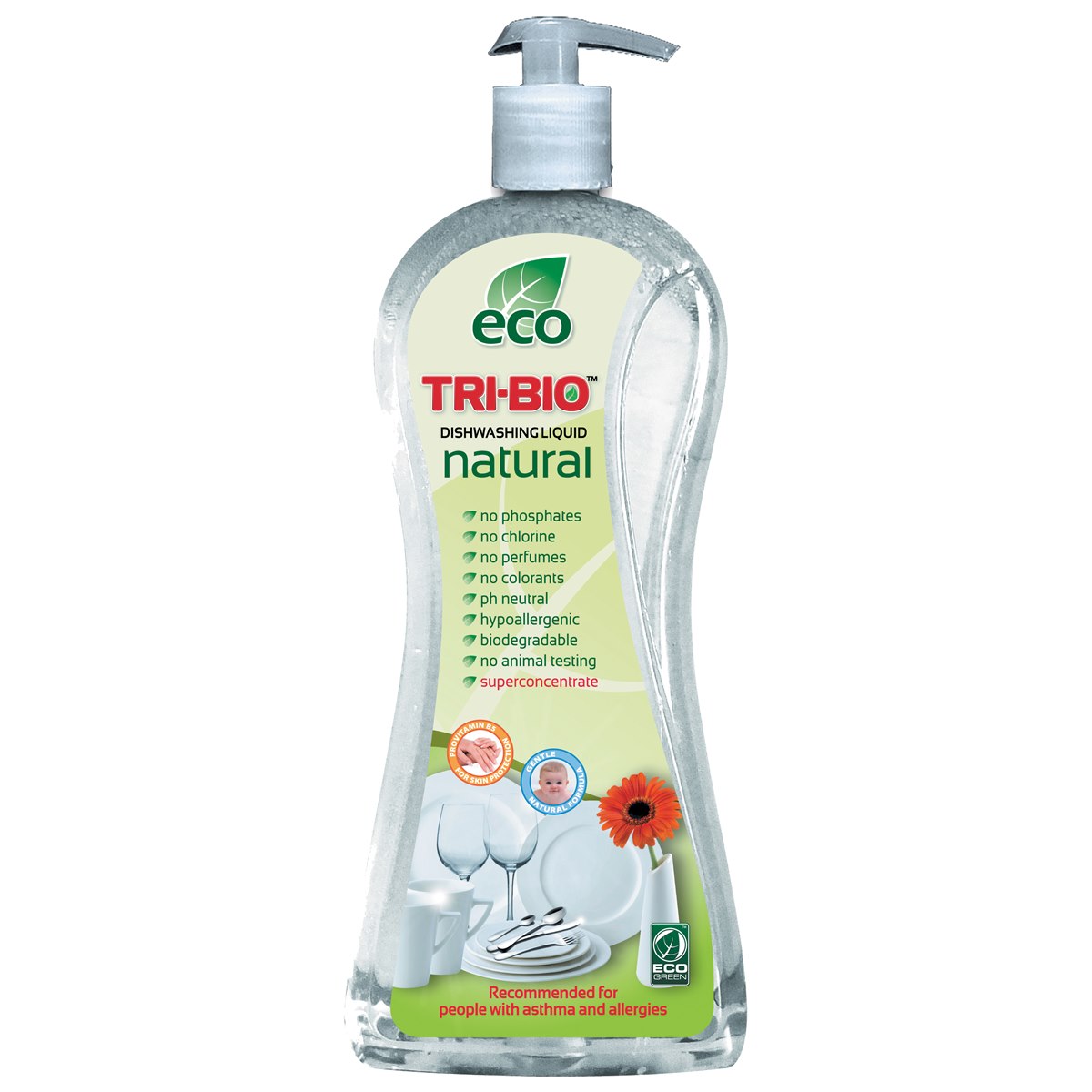 Tri-Bio Eco Natural Concentrated Dishwashing Liquid 840ml