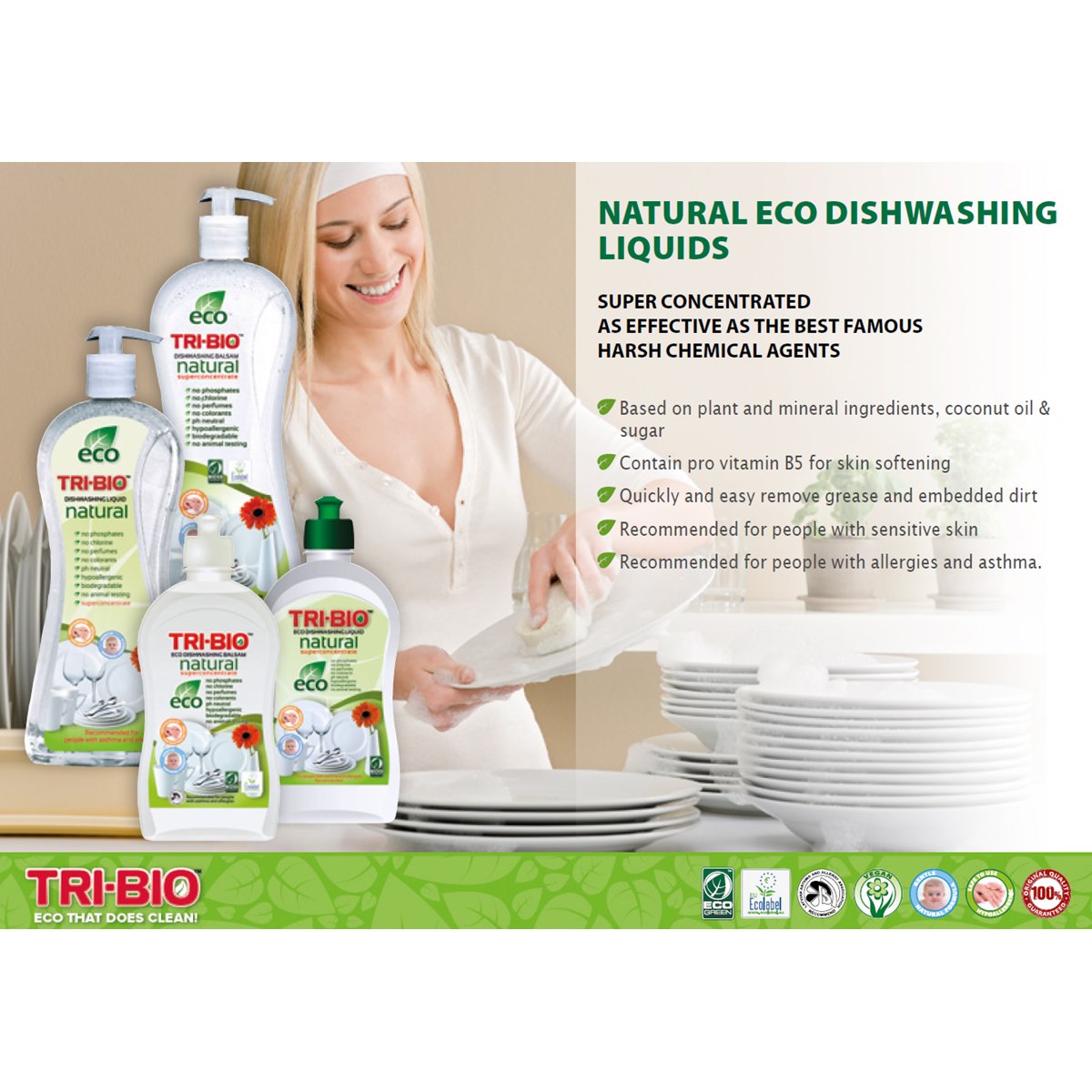 Tri-Bio Eco Concentrated Dishwashing Liquid 