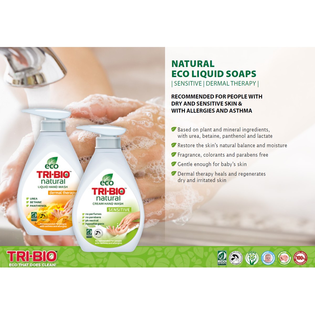 Tri-Bio Natural Eco Liquid Soaps