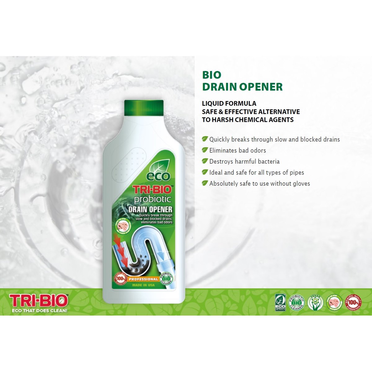 Tri-Bio Non Toxic Drain Cleaner