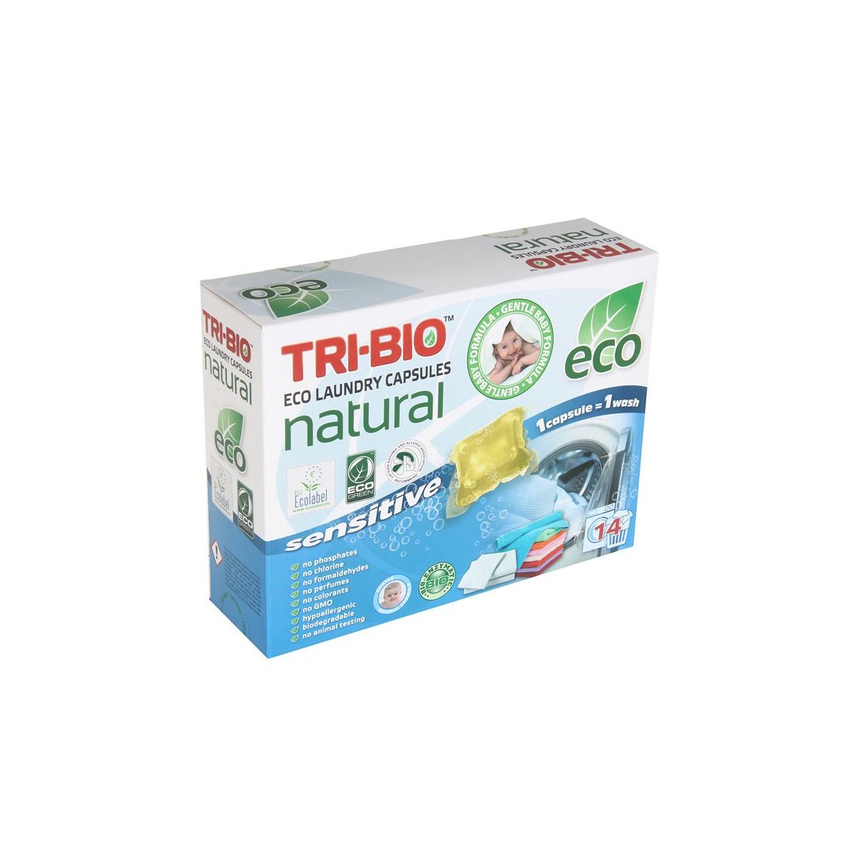 Tri-Bio Eco Laundry Tablets Sensitve 350g (14 Tablets)