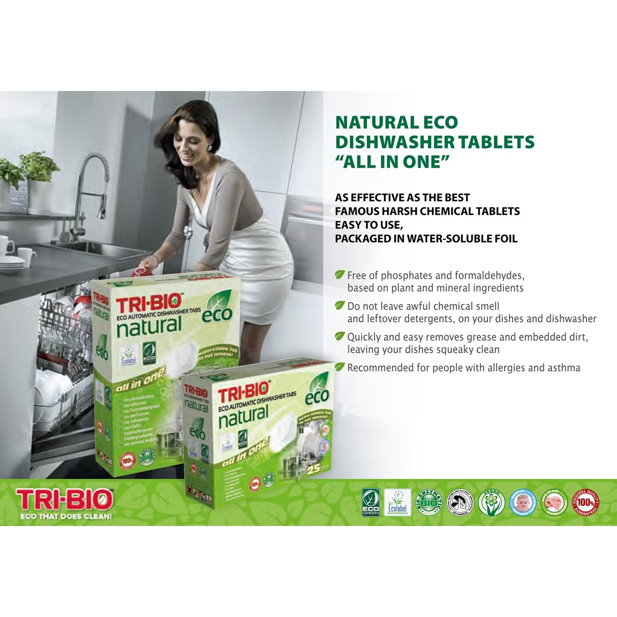 Natural Eco Dishwasher Tablets