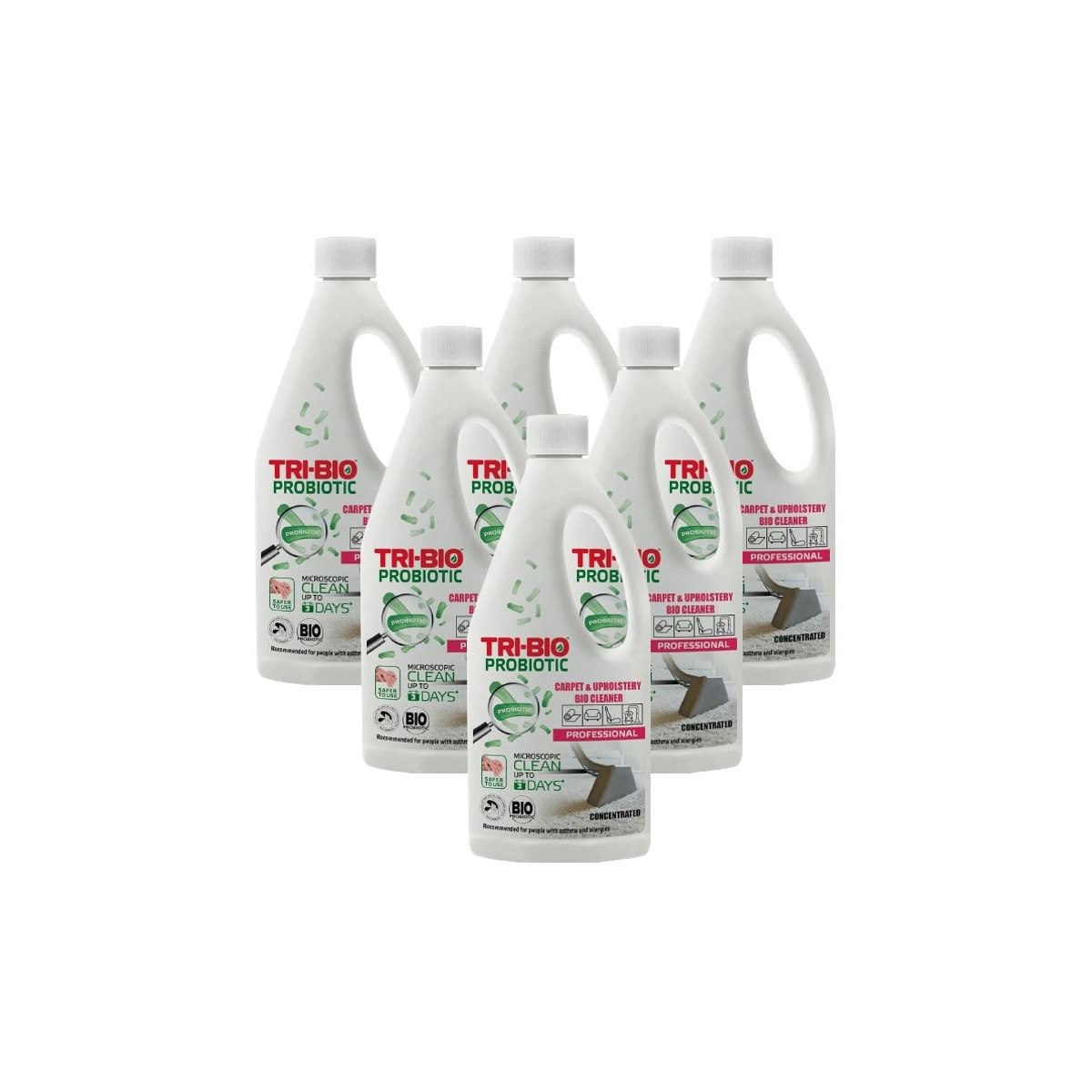 Case of 6 x Tri-Bio Eco Probiotic Carpet and Upholstery Cleaner 420ml