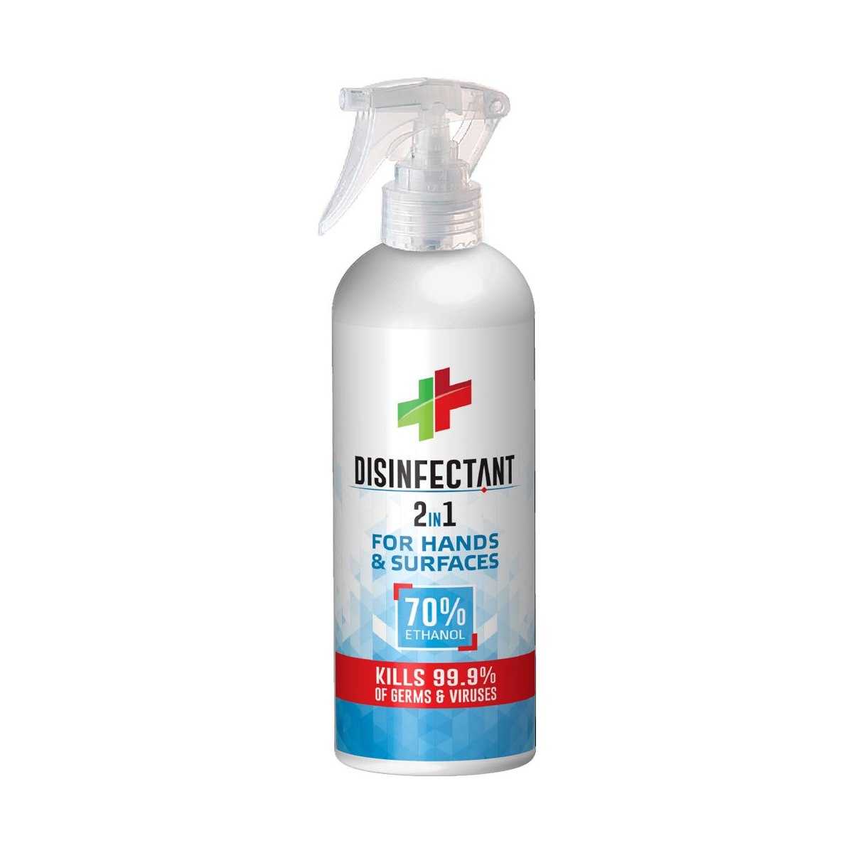 Tri-Bio 2 in 1 Disinfectant for Hands and Hard Surfaces. Trigger Spray 200ml