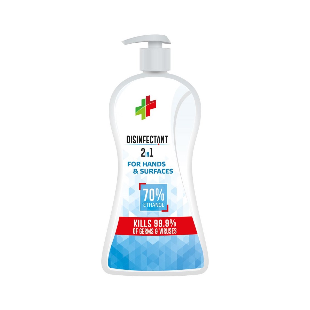 Tri-Bio 2 in 1 Disinfectant for Hands and Hard Surfaces. Hand Pump 840ml