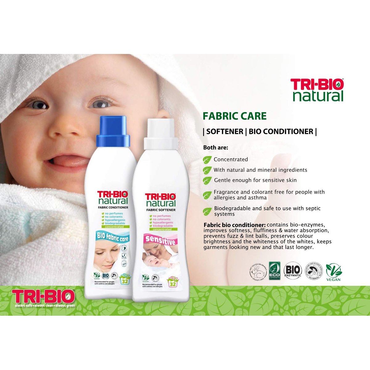 Tri-Bio Fabric Care and Fabric Conditioner 