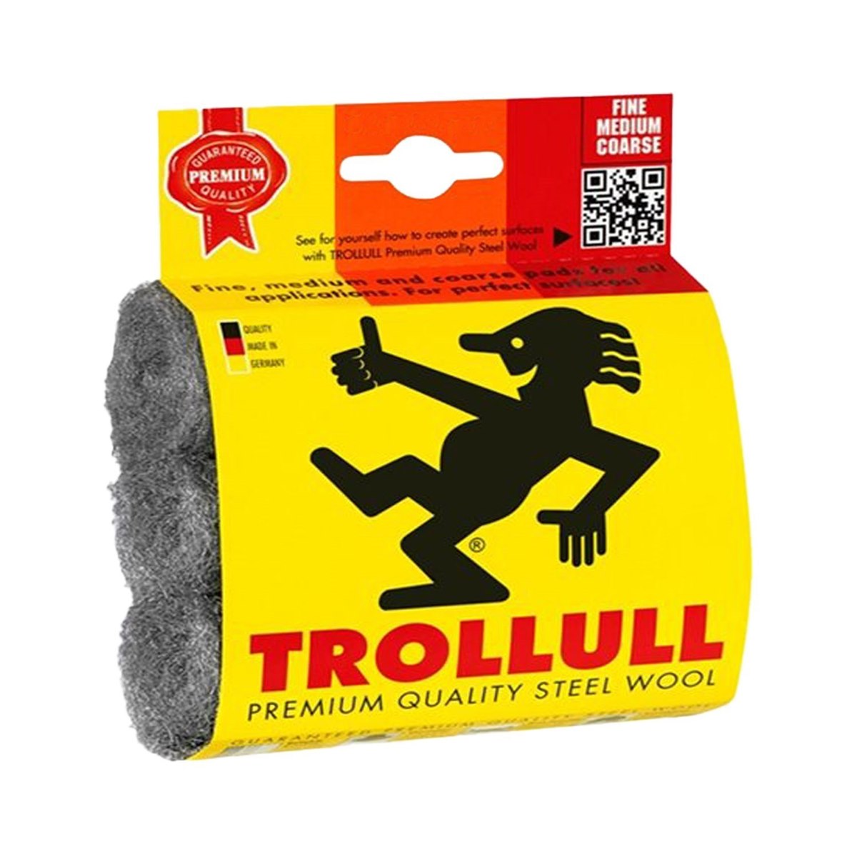 Trollull Steel Wool DIY Pads 3 Pk Mixed