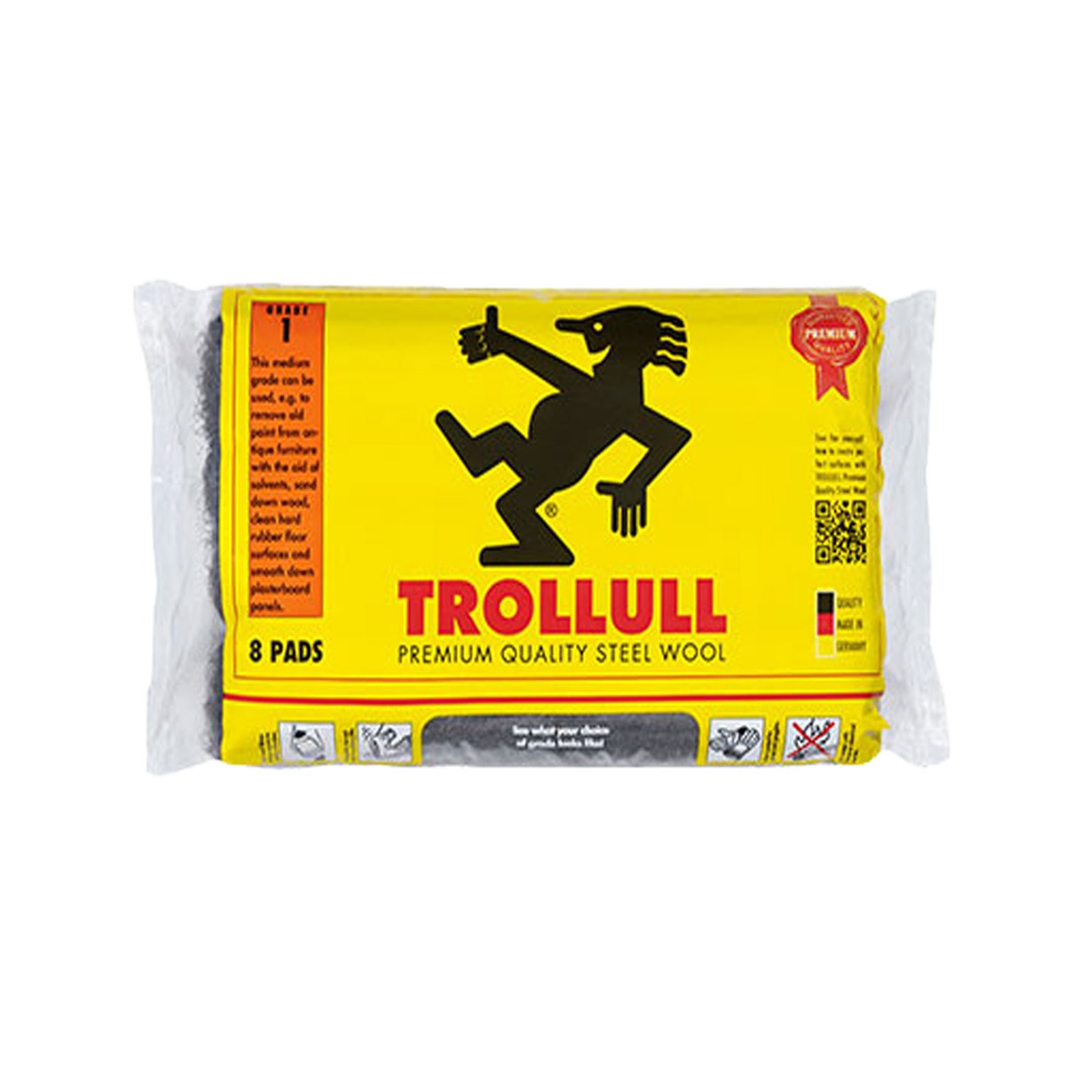 Trollull 8 Pads Steel Wool 0000