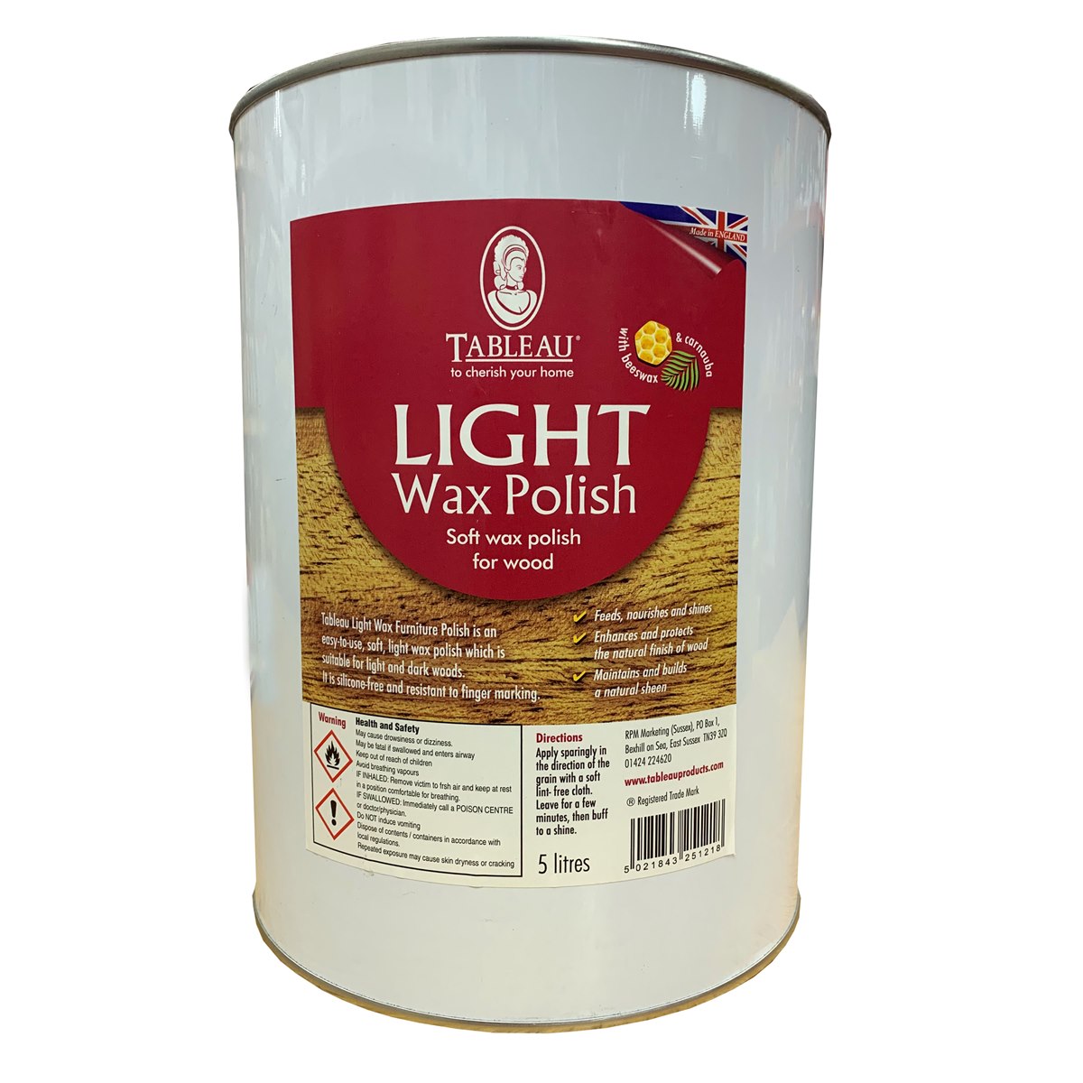 Tableau Light Wax Polish 5 Litre