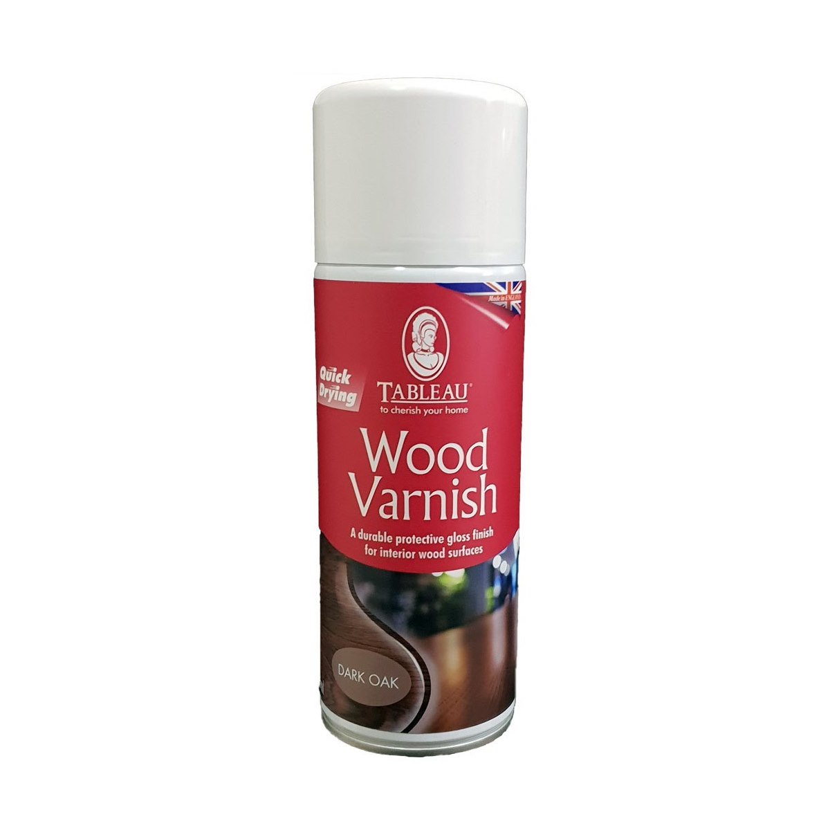 Tableau Quick Drying Wood Varnish Spray Dark Oak 400ml