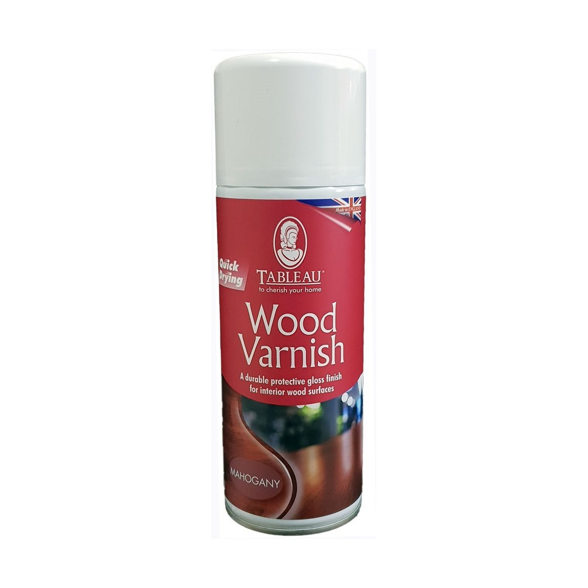Tableau Quick Drying Wood Varnish Spray Mahogany 400ml
