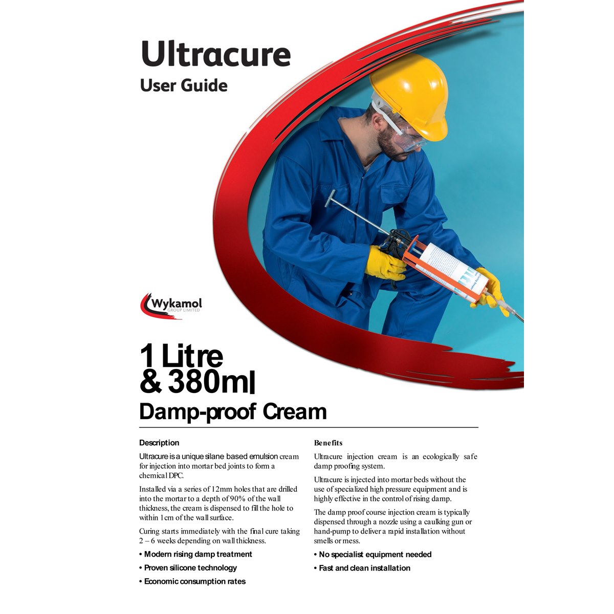 Wykamol Ultracure DPC Damp Proof Injection Cream User Guide
