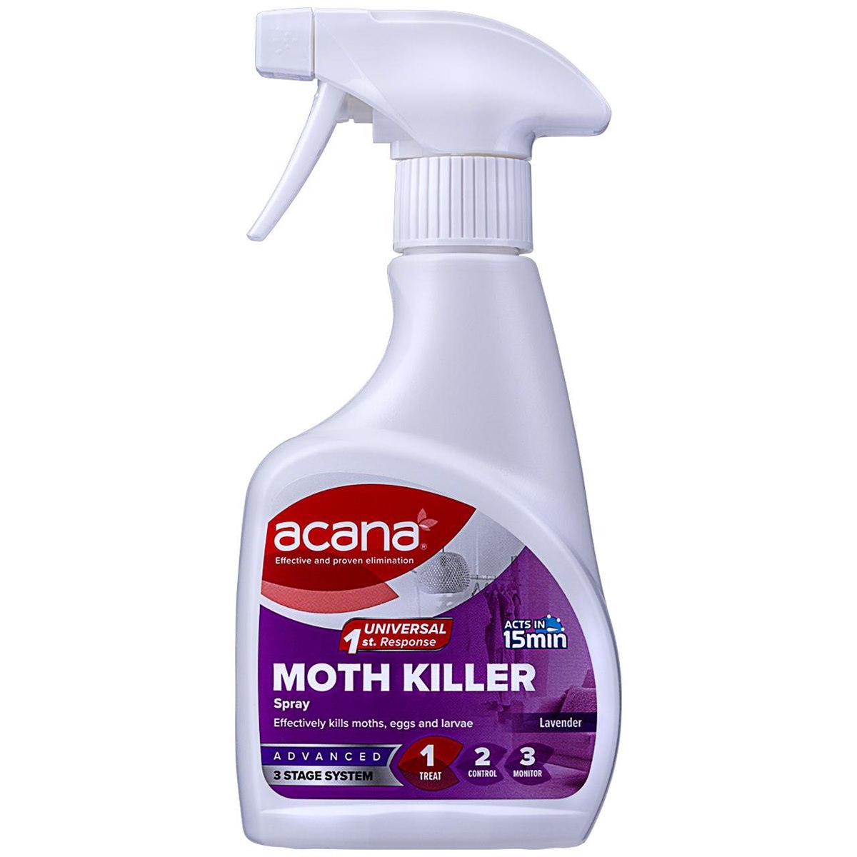 Acana Fabric Moth Killer and Freshener with Lavender Fragrance 275ml