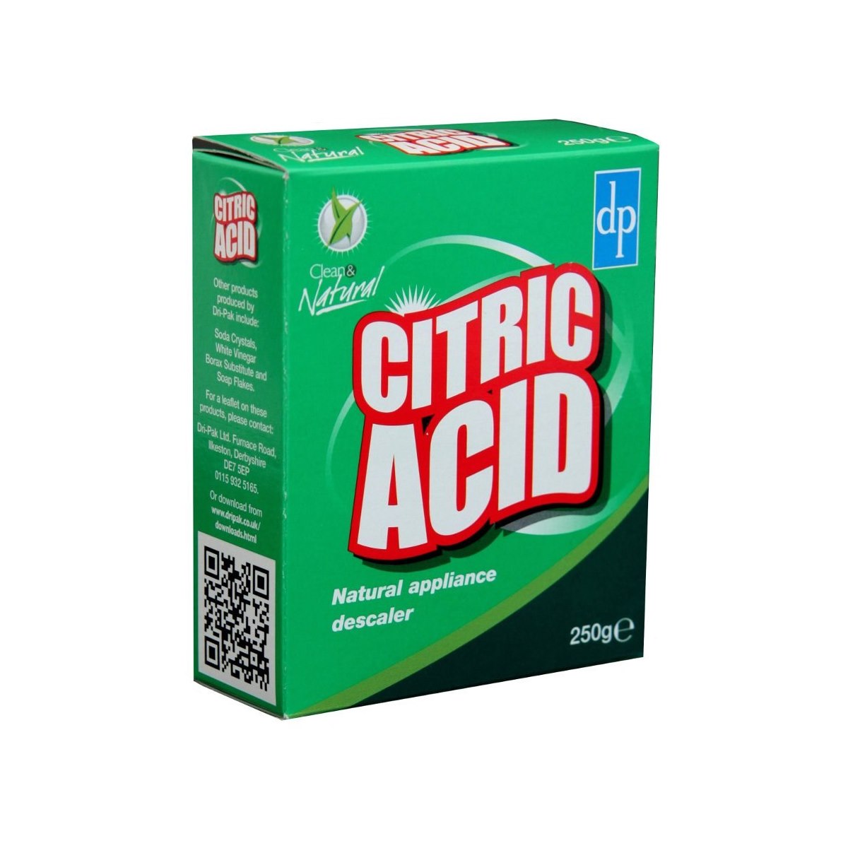 Dri Pak Clean and Natural Citric Acid 250g