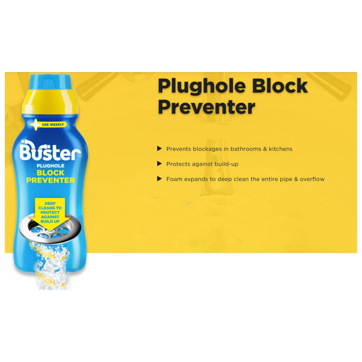Buster Plughole Block Preventer