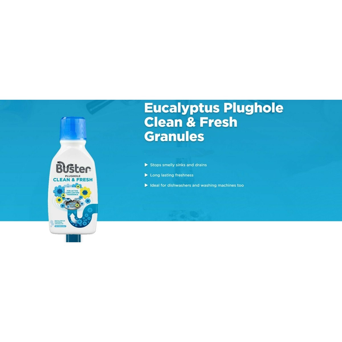 Eucalyptus Plughole Clean and Fresh Granules