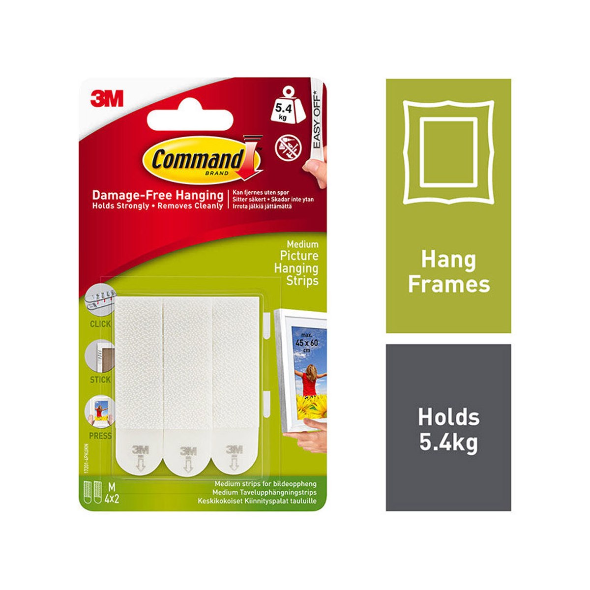 Command Medium Picture Hanging Strips Value Pack 4pk
