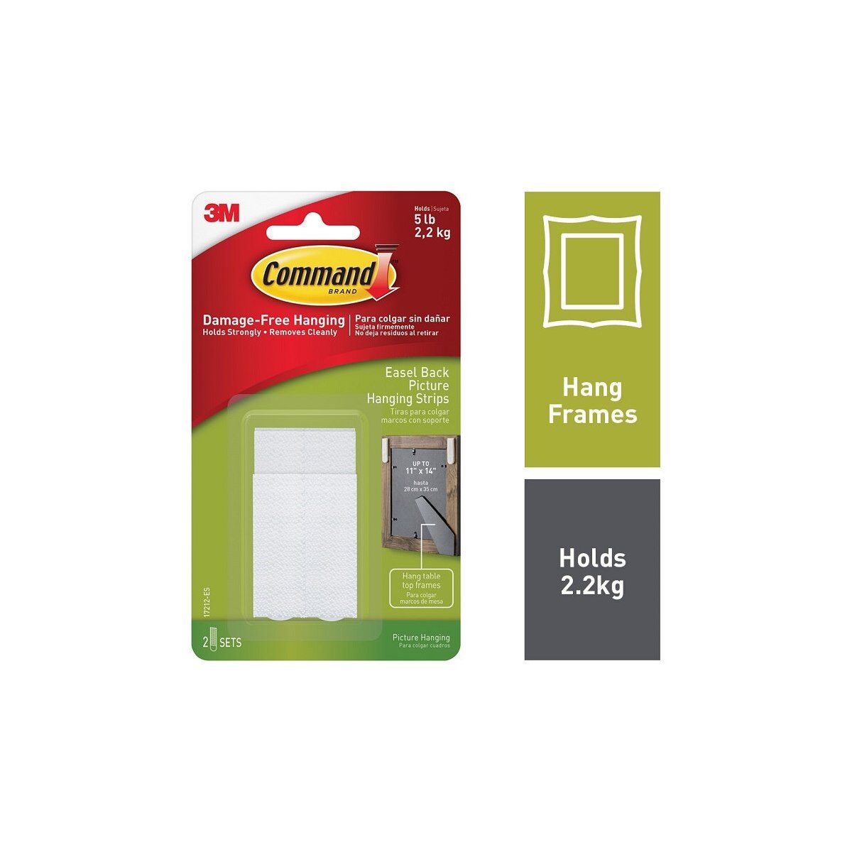 Command Easel Back Picture Hanging Strips