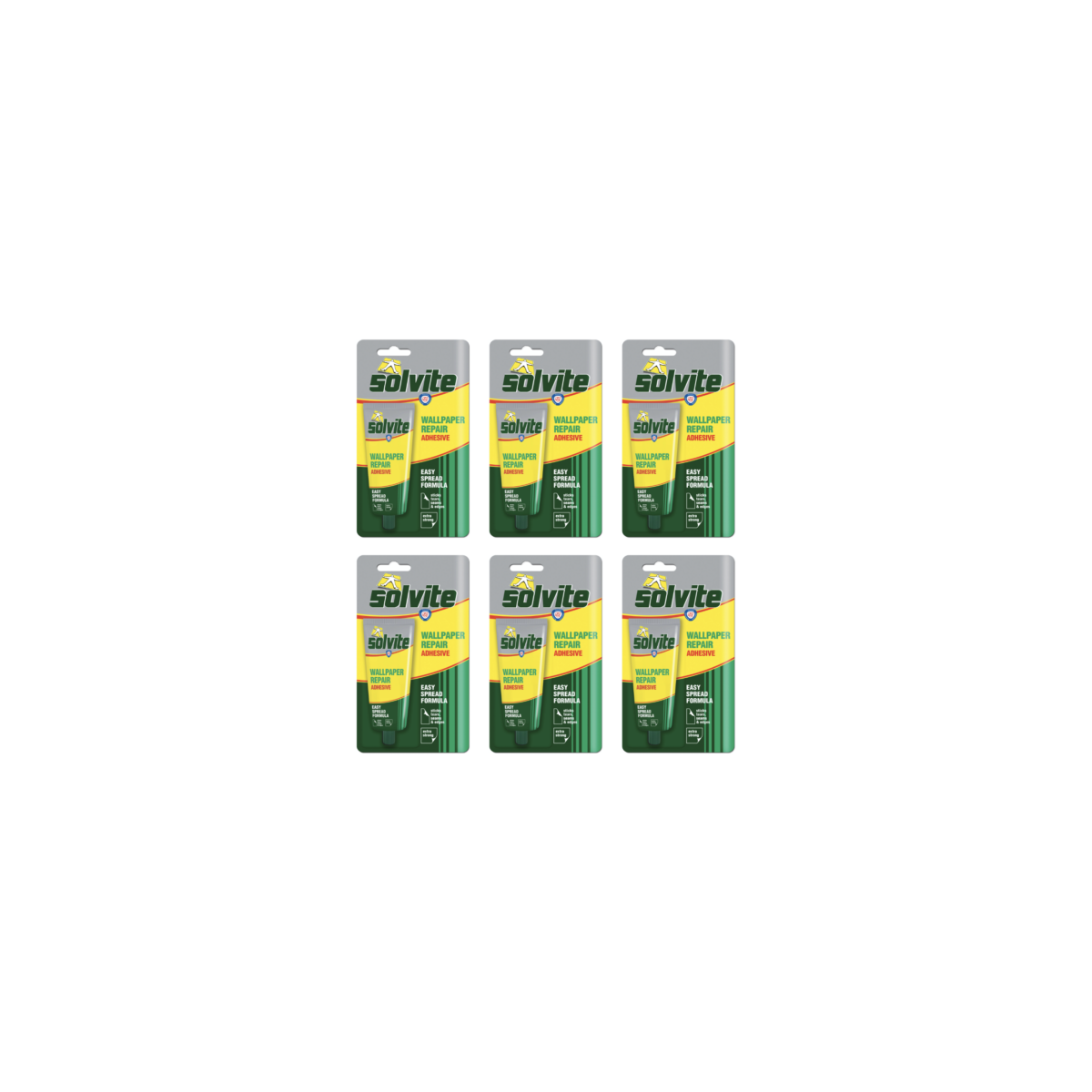 Case of 6 x Solvite Wallpaper Repair Adhesive Extra Strong 56g