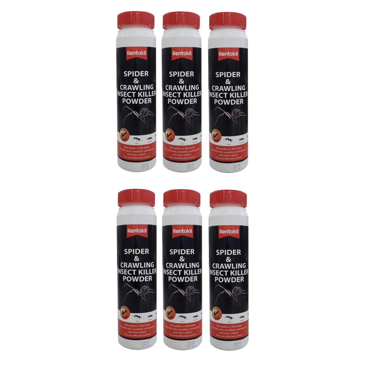Case of 6 x Rentokil Spider & Crawling Insect Killer Powder 150g