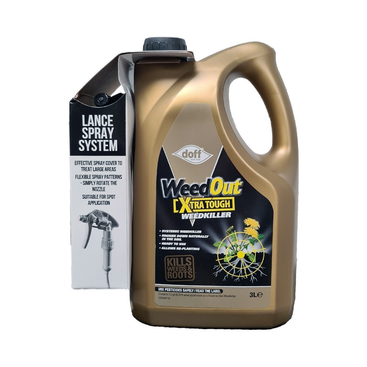 Doff Weedout Extra Tough Weedkiller Ready To Use 3 Litre