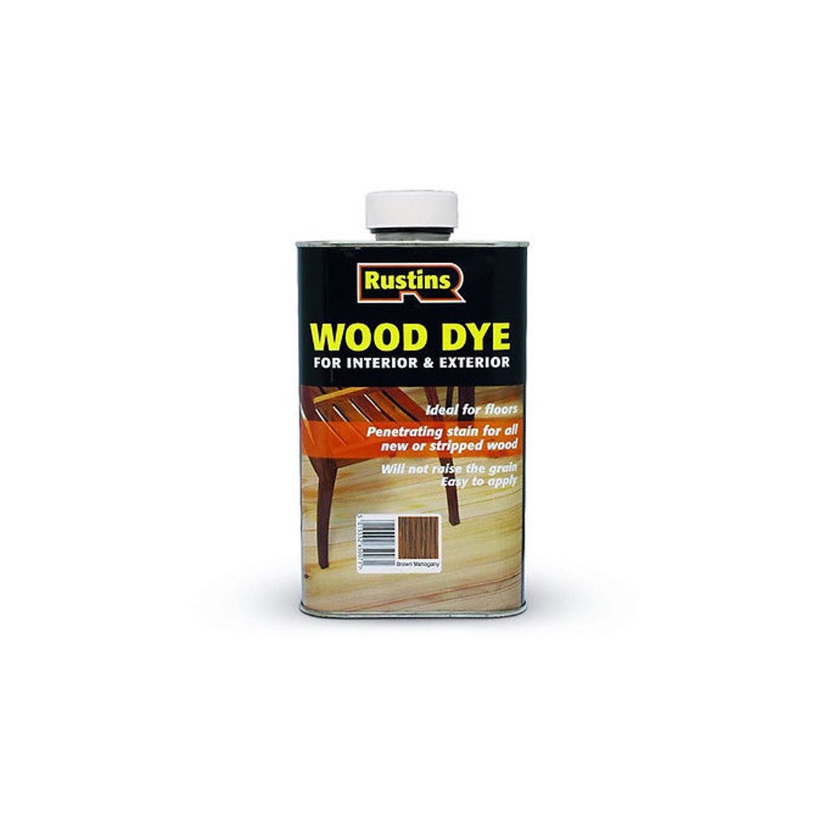 Rustins Wood Dye Brown Mahogany 1 Litre