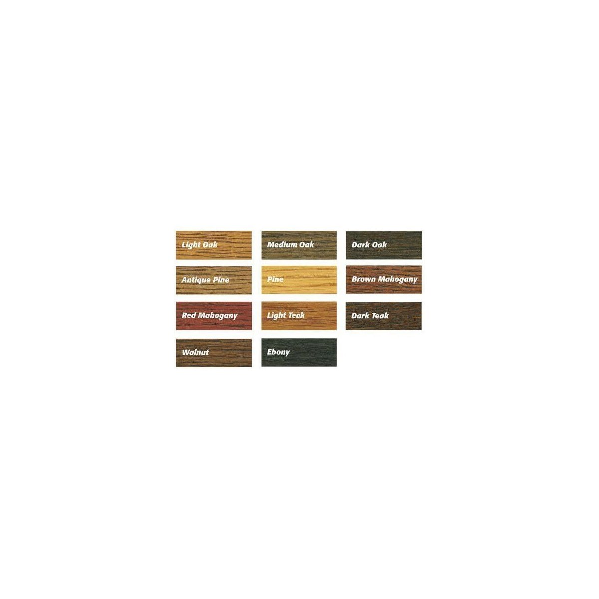 What are the Available Shades of Rustins Wood Dye