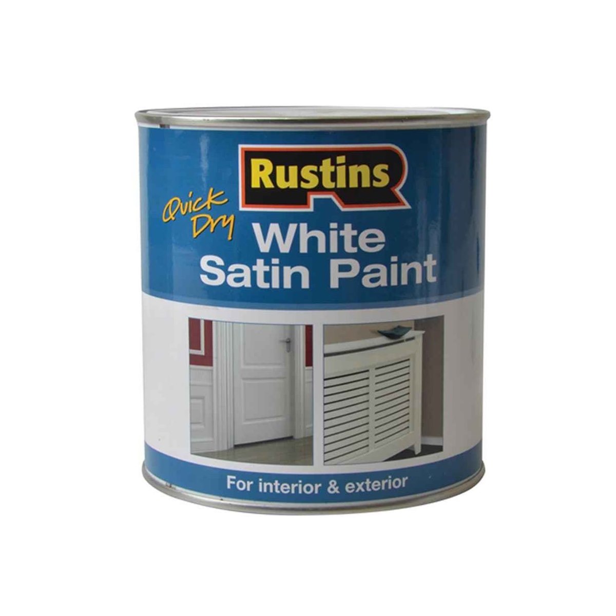 Rustins Quick Dry Satin Paint White 250ml