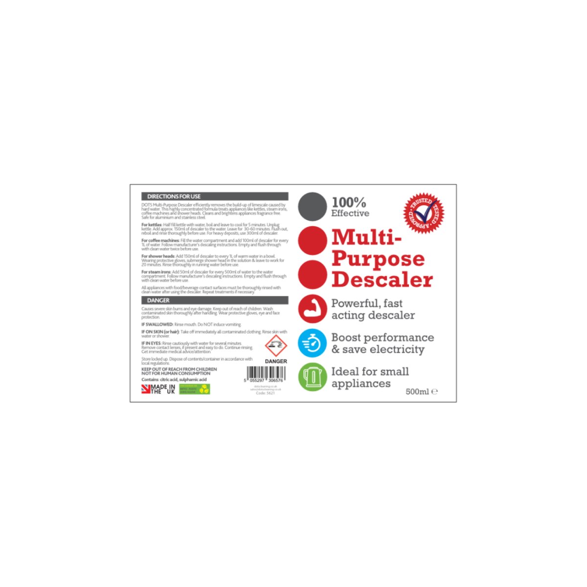 Dots Multi-Purpose Descaler Instructions