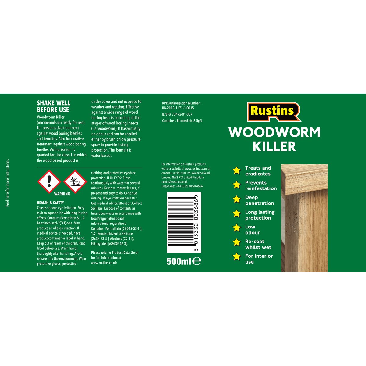 Where to Buy Rustins Woodworm Killer