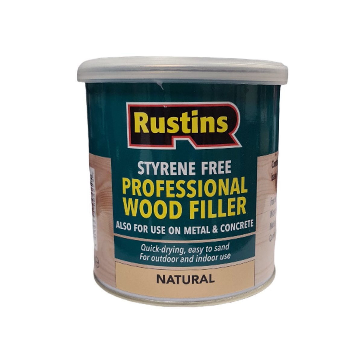 Rustins Styrene Free Professional Wood Filler Natural 1kg