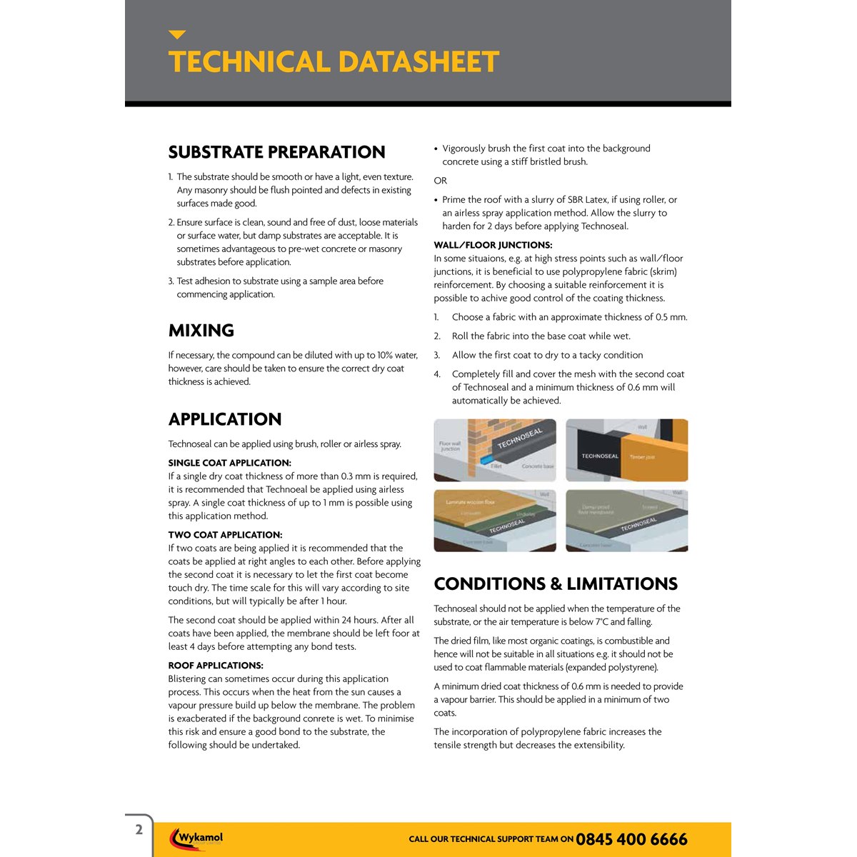 Technoseal DPM Usage Instructions