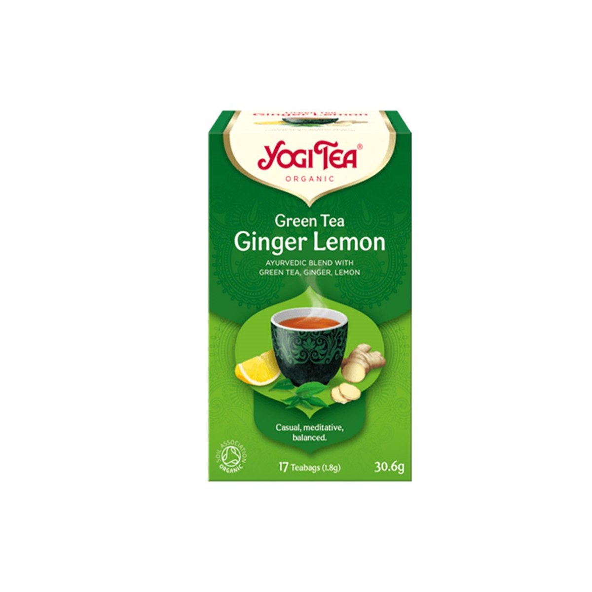 Yogi Tea Green Tea with Ginger Lemon 17 Bags